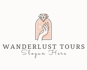 Feminine Gemstone Accessories logo design