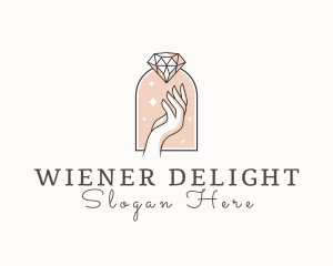 Feminine Gemstone Accessories logo design