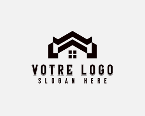Construction - Roof Handyman Renovation logo design