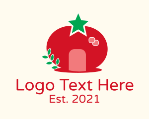 Vegetable - Star Tomato House logo design