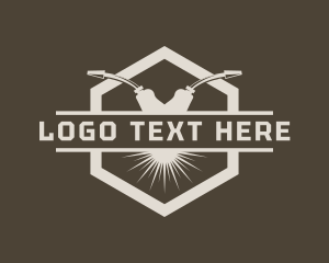 Fabrication - Industrial Welding Torch logo design