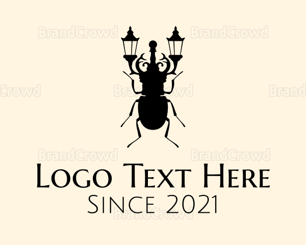 Street Lamp Beetle Logo