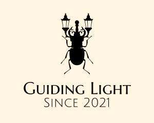 Street Lamp Beetle logo design