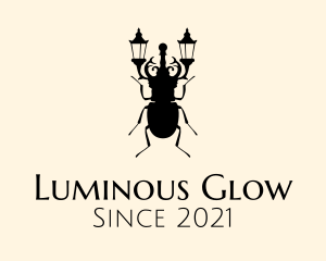 Illumination - Street Lamp Beetle logo design