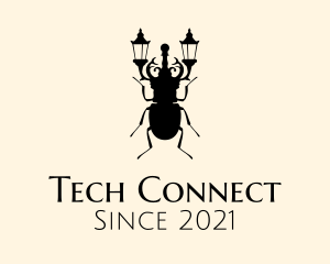 Incandescent - Street Lamp Beetle logo design