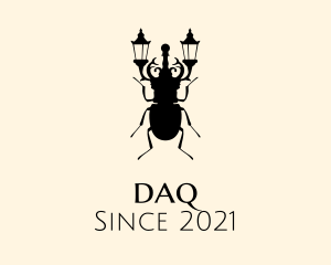 Electrical - Street Lamp Beetle logo design