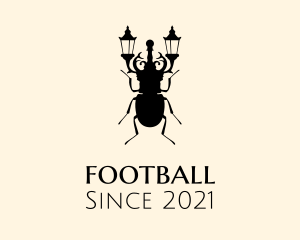 Furniture - Street Lamp Beetle logo design