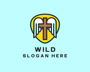 Religion Church Wings logo design