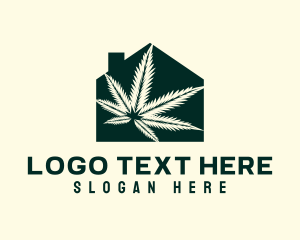 Marijuana - House Herb Garden logo design