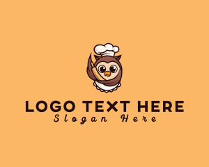 Bake - Owl Chef Bake logo design