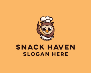 Owl Chef Bake logo design