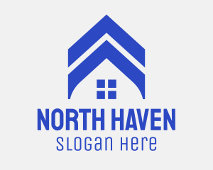 North - Arrow Roof House logo design