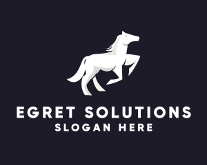 Running Galloping Horse logo design