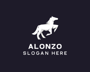 Running Galloping Horse logo design