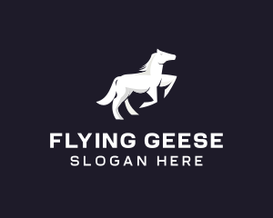 Running Galloping Horse logo design