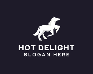 Running Galloping Horse logo design