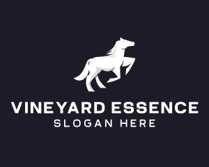 Running Galloping Horse logo design