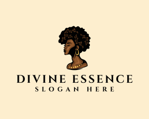 Goddess - Afro Woman Goddess logo design