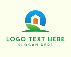 Lawn - Home Property Field logo design