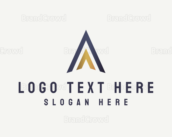 High End Arrow Letter A Business Logo