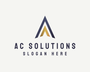 High End Arrow Letter A Business logo design