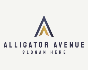 High End Arrow Letter A Business logo design