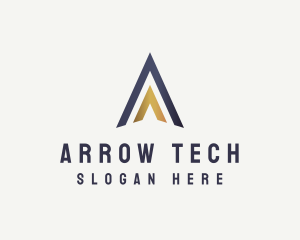 High End Arrow Letter A Business logo design