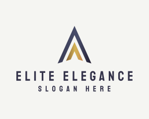 High Class - High End Arrow Letter A Business logo design