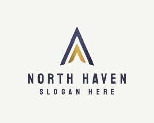 North - High End Arrow Letter A Business logo design