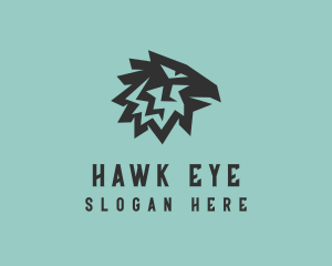 Hawk - Tribal Hawk Head logo design