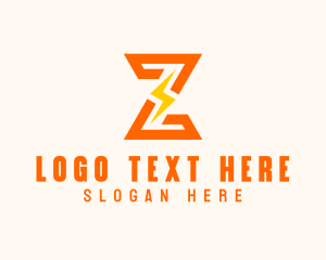Letter Z - Power Voltage Letter Z logo design