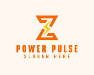 Voltage - Power Voltage Letter Z logo design