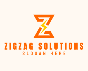 Power Voltage Letter Z logo design