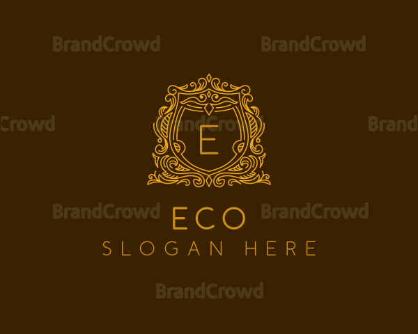 Elegant Shield Ornamental Logo