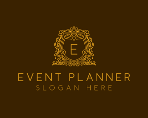 Elegant Shield Ornamental  Logo