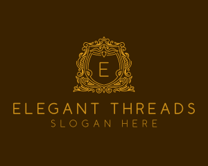 Elegant Shield Ornamental  logo design