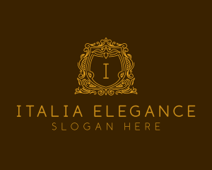 Elegant Shield Ornamental  logo design