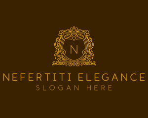 Elegant Shield Ornamental  logo design