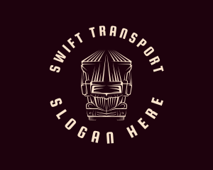 Freight Logistics Truck logo design