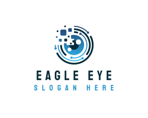 Digital Pixel Eye logo design