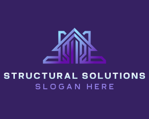 Housing Realtor Structure logo design