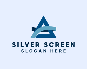 Modern Ribbon Letter A Logo