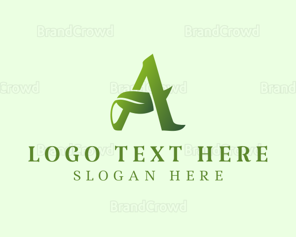 Herbal Boutique Letter A Logo