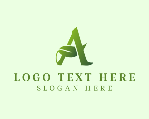 Herb - Herbal Boutique Letter A logo design
