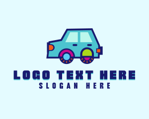 Toy - Colorful Vehicle Toy logo design