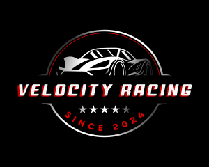 Car Racing Automotive logo design