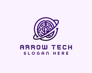 Brain AI Software Tech logo design