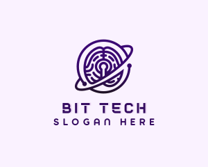 Brain AI Software Tech logo design