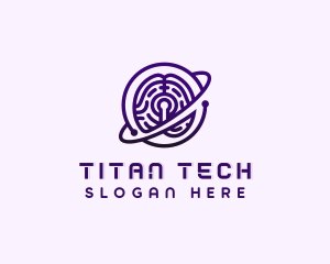 Brain AI Software Tech logo design