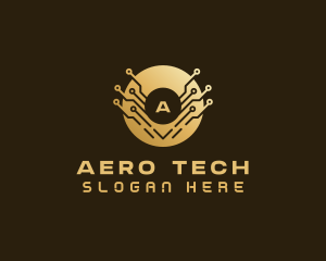 Cyber Tech Cryptocurrency logo design